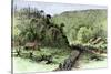 General James Longstreet's March through Thoroughfare Gap at the Second Battle of Bull Run, c.1862-null-Stretched Canvas