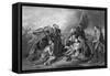 General James Wolfe Dying with Soldiers Surrounding Him-null-Framed Stretched Canvas