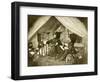 General Jefferson C. Davis & Officer Seated in a Tent, Pub.1861 (Photo)-Mathew & studio Brady-Framed Giclee Print