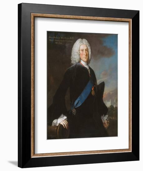 General John, 2nd Duke of Montagu (C.1688-1749) Master General of the Ordnance, C.1740-George Knapton-Framed Giclee Print