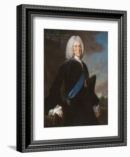 General John, 2nd Duke of Montagu (C.1688-1749) Master General of the Ordnance, C.1740-George Knapton-Framed Giclee Print