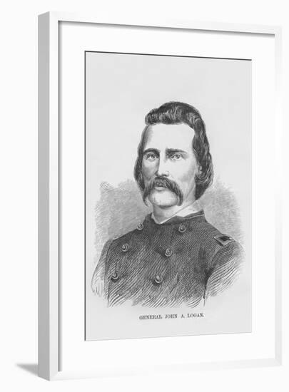 General John A. Logan-Frank Leslie-Framed Art Print