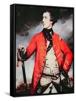 General John Burgoyne-Sir Joshua Reynolds-Framed Stretched Canvas