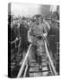 General John Joseph Black Jack Pershing Arriving in Boulogne, June 1917-null-Stretched Canvas