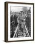 General John Joseph Black Jack Pershing Arriving in Boulogne, June 1917-null-Framed Giclee Print