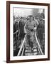 General John Joseph Black Jack Pershing Arriving in Boulogne, June 1917-null-Framed Giclee Print