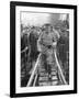 General John Joseph Black Jack Pershing Arriving in Boulogne, June 1917-null-Framed Giclee Print