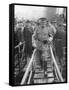 General John Joseph Black Jack Pershing Arriving in Boulogne, June 1917-null-Framed Stretched Canvas