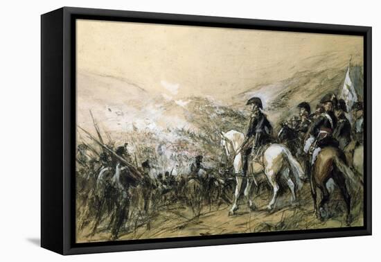 General Jose De San Martin in the Battle of Chacabuco, February 12, 1817-null-Framed Stretched Canvas