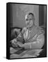 General Joseph W. Stilwell Posing for a Portrait-Myron Davis-Framed Stretched Canvas