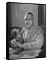 General Joseph W. Stilwell Posing for a Portrait-Myron Davis-Framed Stretched Canvas