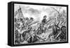 General Joubert at the Battle of Rivoli, 14th January 1797 (1882-188)-Charaire et fils-Framed Stretched Canvas