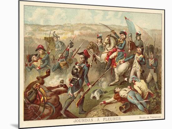 General Jourdan at the Battle of Fleurus, 1794-Jean Baptiste Mauzaisse-Mounted Giclee Print