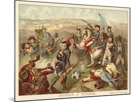 General Jourdan at the Battle of Fleurus, 1794-Jean Baptiste Mauzaisse-Mounted Giclee Print