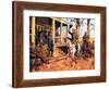 General Lee and His Horse 'Traveller' Surrenders to General Grant-McConnell-Framed Giclee Print