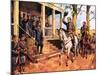 General Lee and His Horse 'Traveller' Surrenders to General Grant-McConnell-Mounted Giclee Print