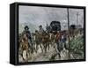 General Lee's Confederate Army Retreating South after the Battle of Gettysburg, c.1863-null-Framed Stretched Canvas