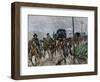 General Lee's Confederate Army Retreating South after the Battle of Gettysburg, c.1863-null-Framed Giclee Print