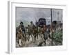 General Lee's Confederate Army Retreating South after the Battle of Gettysburg, c.1863-null-Framed Giclee Print