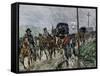 General Lee's Confederate Army Retreating South after the Battle of Gettysburg, c.1863-null-Framed Stretched Canvas