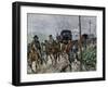 General Lee's Confederate Army Retreating South after the Battle of Gettysburg, c.1863-null-Framed Giclee Print