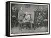 General Lee Surrenders to General Grant at Appomattox Court House-null-Framed Stretched Canvas