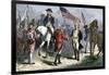 General Lincoln Receiving Lord Cornwallis's Sword from British General O'Hara, c.1781-null-Framed Giclee Print