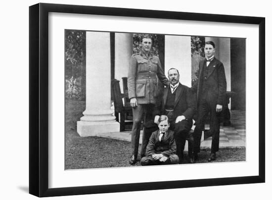 General Louis Botha and His Sons, C1918-null-Framed Giclee Print