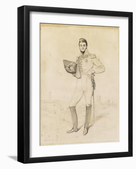 General Louis-Etienne Dulong De Rosnay, 1818-Jean-Auguste-Dominique Ingres-Framed Giclee Print
