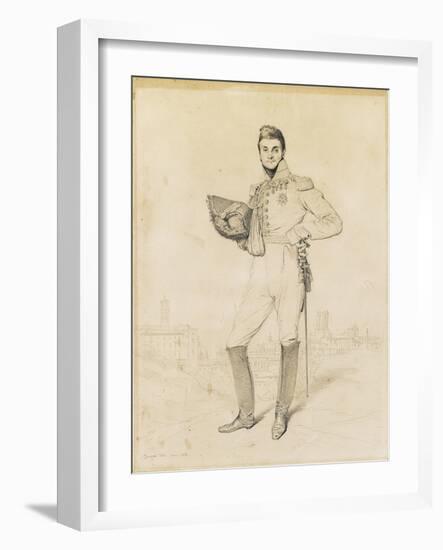 General Louis-Etienne Dulong De Rosnay, 1818-Jean-Auguste-Dominique Ingres-Framed Giclee Print