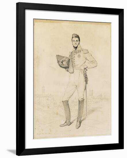 General Louis-Etienne Dulong De Rosnay, 1818-Jean-Auguste-Dominique Ingres-Framed Giclee Print