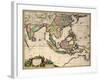 General Map Extending from India and Ceylon to Northwestern Australia by Way of Southern Japan-Nicholas Jansz Visscher-Framed Giclee Print