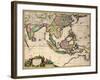 General Map Extending from India and Ceylon to Northwestern Australia by Way of Southern Japan-Nicholas Jansz Visscher-Framed Giclee Print