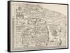 General Map of Moscow-null-Framed Stretched Canvas
