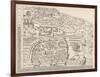 General Map of Moscow-null-Framed Art Print