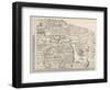 General Map of Moscow-null-Framed Art Print