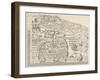 General Map of Moscow-null-Framed Art Print