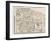 General Map of Moscow-null-Framed Art Print