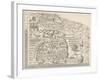 General Map of Moscow-null-Framed Art Print