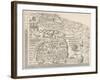 General Map of Moscow-null-Framed Art Print