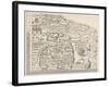 General Map of Moscow-null-Framed Art Print