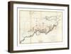 General Map of the Course of the Ohio, c.1796-George Henri Victor Collot-Framed Art Print