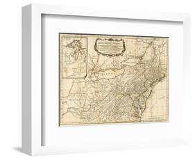 General Map of the Middle British Colonies, in America, c.1776-Robert Sayer-Framed Art Print