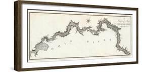 General Map of the River Ohio, Plate 3, c.1796-George Henri Victor Collot-Framed Art Print