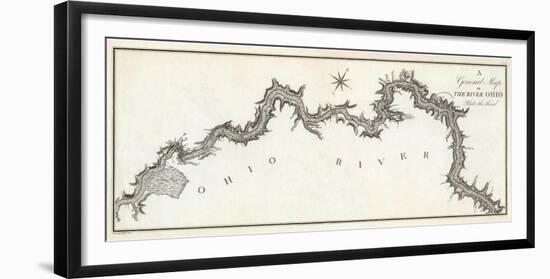 General Map of the River Ohio, Plate 3, c.1796-George Henri Victor Collot-Framed Art Print