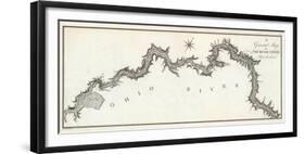 General Map of the River Ohio, Plate 3, c.1796-George Henri Victor Collot-Framed Art Print