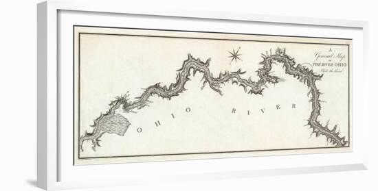 General Map of the River Ohio, Plate 3, c.1796-George Henri Victor Collot-Framed Art Print