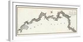 General Map of the River Ohio, Plate 3, c.1796-George Henri Victor Collot-Framed Art Print