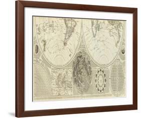 General Map of the World, or Terraqueous Globe, c.1787-Samuel Dunn-Framed Art Print