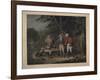 General Marion in His Swamp Encampment Inviting a British Officer to Dinner, 1840-John Blake White-Framed Giclee Print